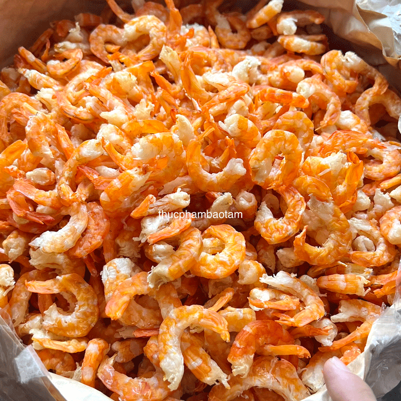 tôm đất khô size 300 con