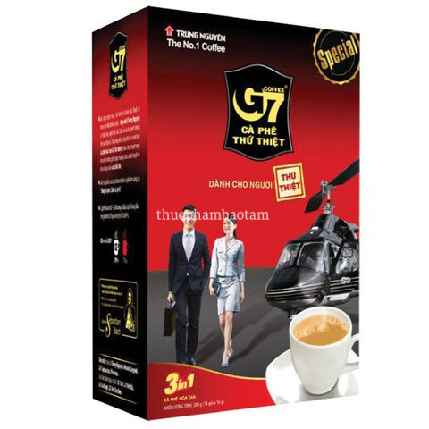 cà phê hòa tan g7 3in1 hộp ngắn