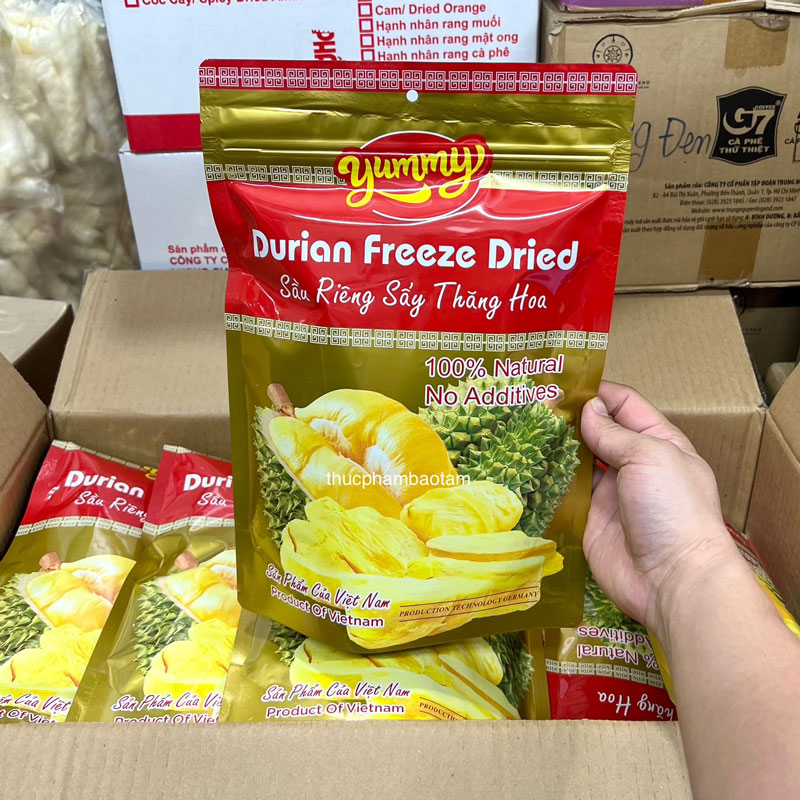 sầu riêng sấy yummi