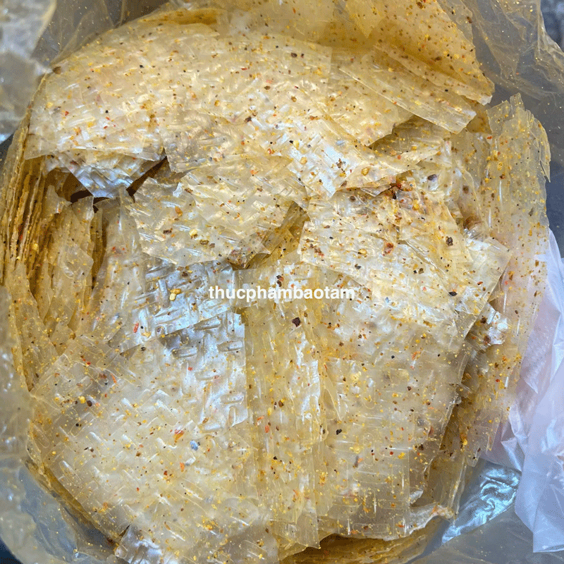 bánh tráng muối xike